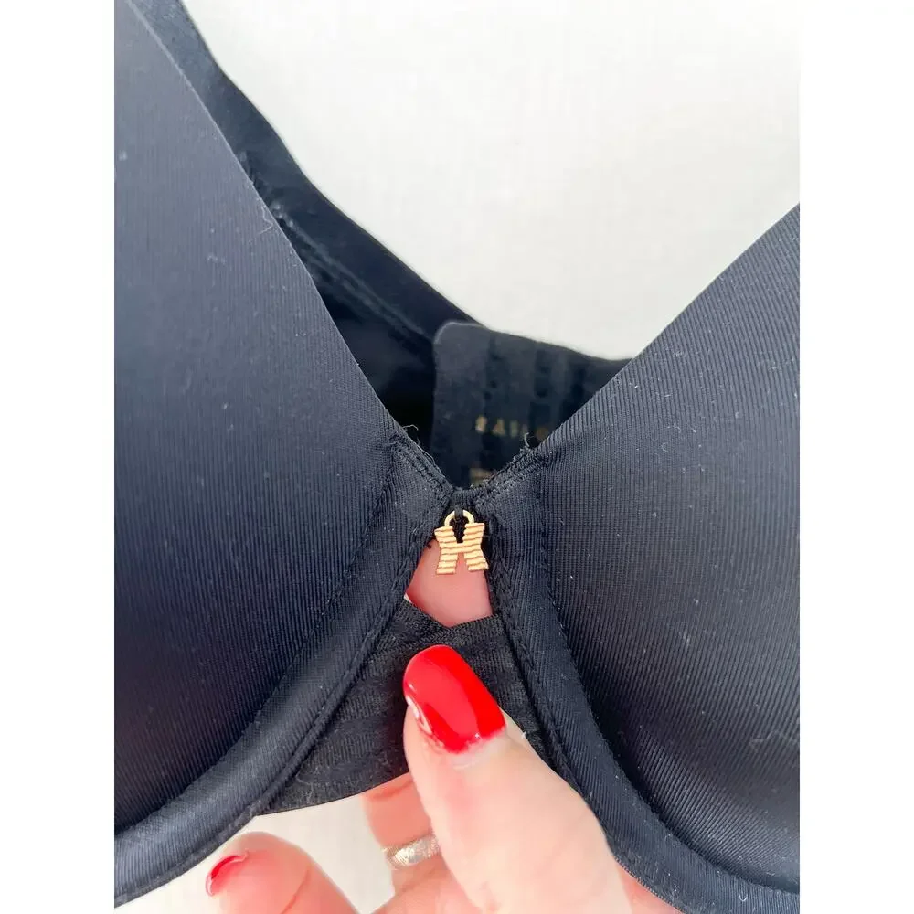 Savage X Fenty Black Lightly Lined Underwire Bra 40C Casual Everyday Bra